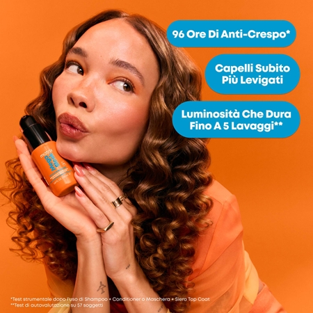 Matrix Mega Sleek 96H Anti-Frizz Topcoat siero per capelli per capelli ribelli e crespi