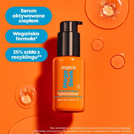 Matrix Mega Sleek 96H Anti-Frizz Topcoat serum do włosów do włosów nieposłusznych i puszących się