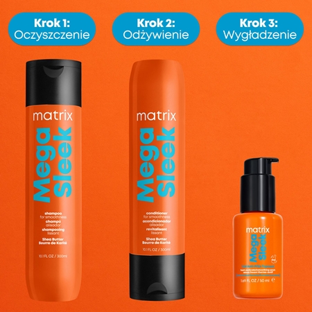 Matrix Mega Sleek 96H Anti-Frizz Topcoat serum do włosów do włosów nieposłusznych i puszących się