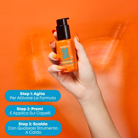Matrix Mega Sleek 96H Anti-Frizz Topcoat siero per capelli per capelli ribelli e crespi