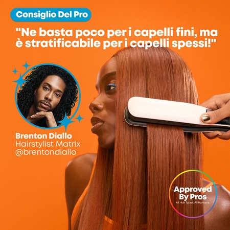 Matrix Mega Sleek 96H Anti-Frizz Topcoat siero per capelli per capelli ribelli e crespi