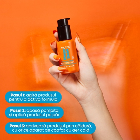 Matrix Mega Sleek 96H Anti-Frizz Topcoat ser de păr pentru par indisciplinat