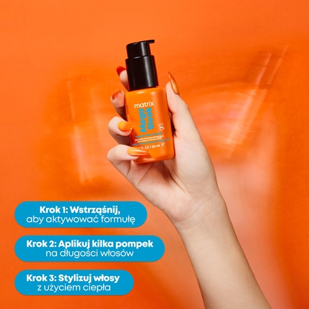 Matrix Mega Sleek 96H Anti-Frizz Topcoat serum do włosów do włosów nieposłusznych i puszących się