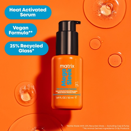 Matrix Mega Sleek 96H Anti-Frizz Topcoat Hair Serum for unruly and frizzy hair