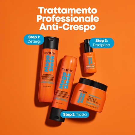 Matrix Mega Sleek Smoothing Mask maschera per capelli per capelli ribelli e crespi