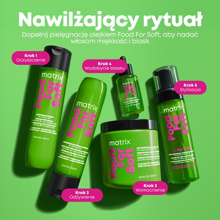 Matrix Food For Soft XXL Big 'N Soft Extra Volumizing Hydrating Mousse pianka nawilżająca do zwiększenia objętości