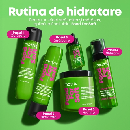 Matrix Food For Soft XXL Big 'N Soft Extra Volumizing Hydrating Mousse spumă hidratantă și extra volum