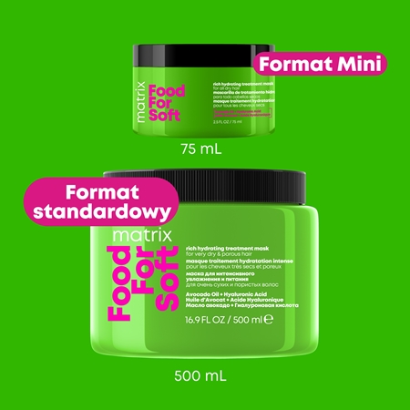 Matrix Food For Soft Hydrating Treatment Mask intensywna maska nawilżająca do włosów