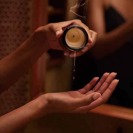 Maude Burn massage candle