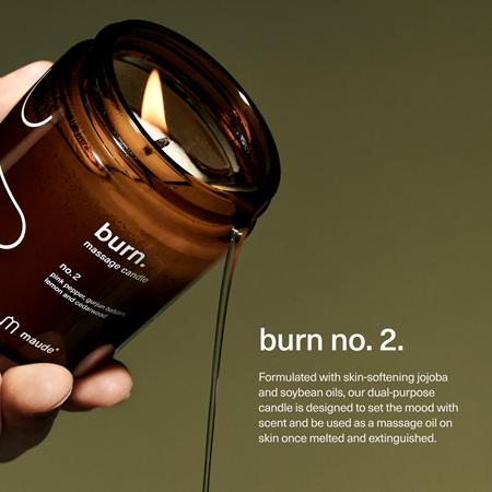 Maude Burn massage candle