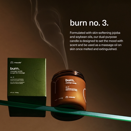 Maude Burn massage candle