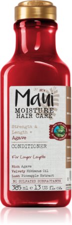 Maui Moisture Strength & Lenght + Agave stiprinamasis kondicionierius pažeistiems, chemiškai sušukuotiems plaukams