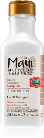 Maui Moisture Shine Amplifying + Awapuhi après-shampoing pour des cheveux brillants et doux