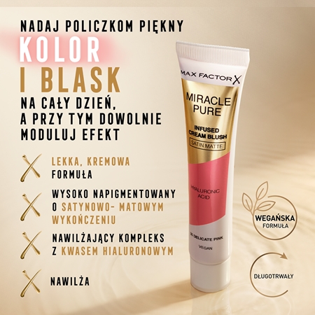 Max Factor Miracle Pure róż do policzków w kremie