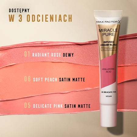 Max Factor Miracle Pure róż do policzków w kremie