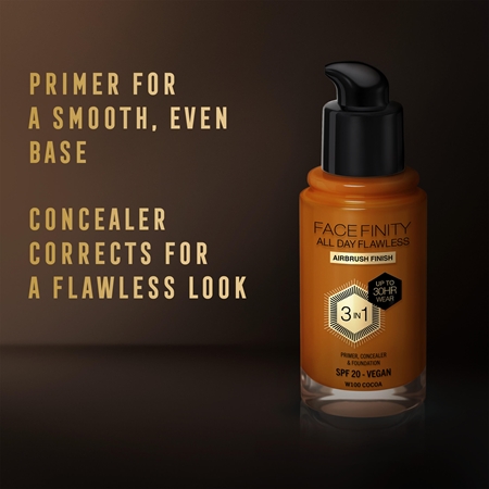 Max Factor Facefinity All Day Flawless дълготраен фон дьо тен SPF 20