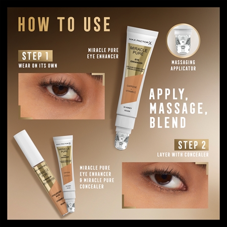 Max Factor Miracle Pure Creamy Concelear to treat swelling and dark circles