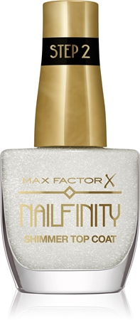 Max Factor Nailfinity Shimmer Top Coat gelový vrchní lak na nehty pro třpytivý lesk