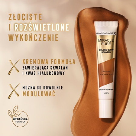 Max Factor Miracle Pure bronzer kremowy z efektem rozświetlającym