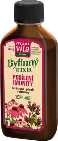 Maxi Vita Herbal Posilnenie imunity bylinný elixír na podporu imunitného systému