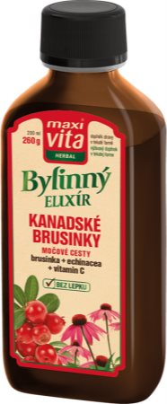 Maxi Vita Herbal Kanadské brusinky bylinný elixír pro zdravé močové cesty