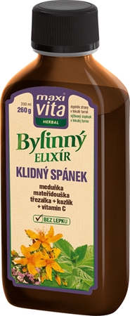 Maxi Vita Herbal Pokojný spánok bylinný elixír pre duševnú pohodu