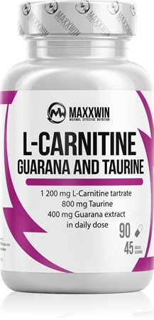Maxxwin L-Carnitine Guarana Taurine kapsle pro podporu spalování tuků