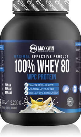 Maxxwin 100% Whey 80 Protein syrovátkový protein v prášku