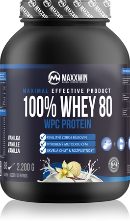 Maxxwin 100% Whey 80 Protein syrovátkový protein v prášku