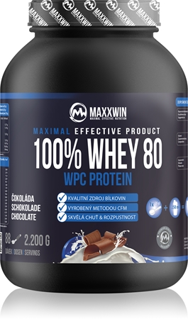 Maxxwin 100% Whey 80 Protein syrovátkový protein v prášku
