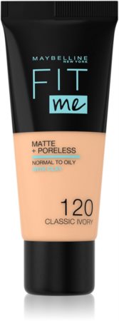 Maybelline Fit Me! Matte+Poreless Mattierendes Make-up für die normale bis fettige Gesichtshaut