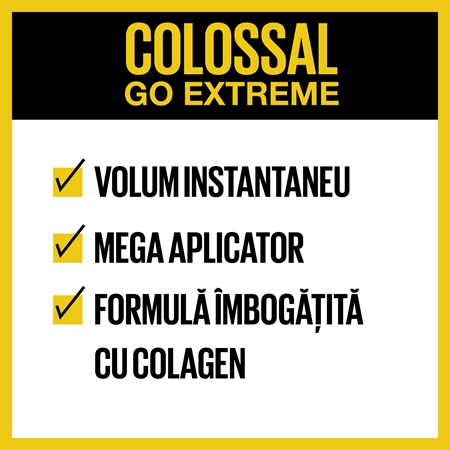 MAYBELLINE NEW YORK The Colossal Go Extreme! mascara cu efect de volum