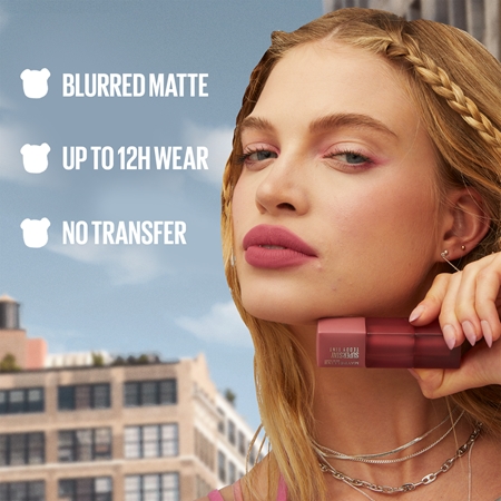 MAYBELLINE NEW YORK SuperStay Teddy Tint pitkäkestoinen mattapinnan antava huulipuna