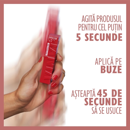 MAYBELLINE NEW YORK SuperStay Vinyl Ink Ruj de buze lichid, de lunga durata