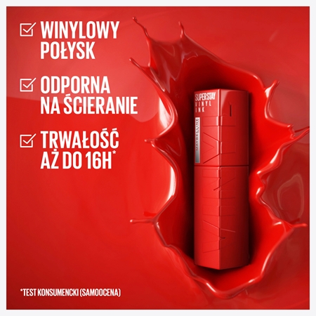 MAYBELLINE NEW YORK SuperStay Vinyl Ink długotrwała szminka w płynie
