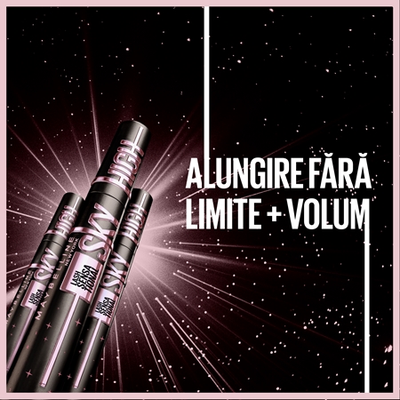 MAYBELLINE NEW YORK Lash Sensational Sky High Cosmic Black mascara pentru alungire negru intens