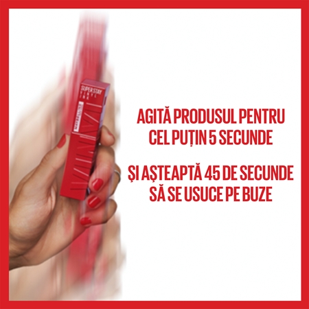 MAYBELLINE NEW YORK SuperStay Vinyl Ink Ruj de buze lichid, de lunga durata