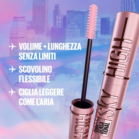 MAYBELLINE NEW YORK Ciglia sensazionali Sky High mascara waterproof