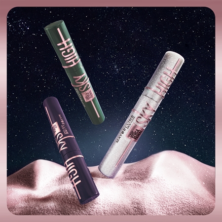 MAYBELLINE NEW YORK Lash Sensational Sky High apimties suteikiantis ir blakstienas ilginantis tušas