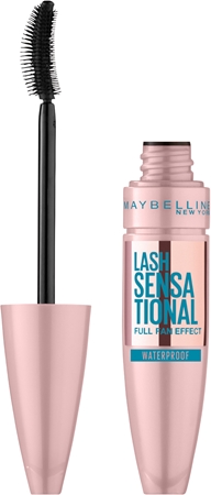 MAYBELLINE NEW YORK Ciglia sensazionali mascara waterproof allungante, incurvante e volumizzante
