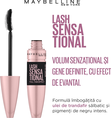 MAYBELLINE NEW YORK Lash Sensational mascara pentru gene lungi și dese