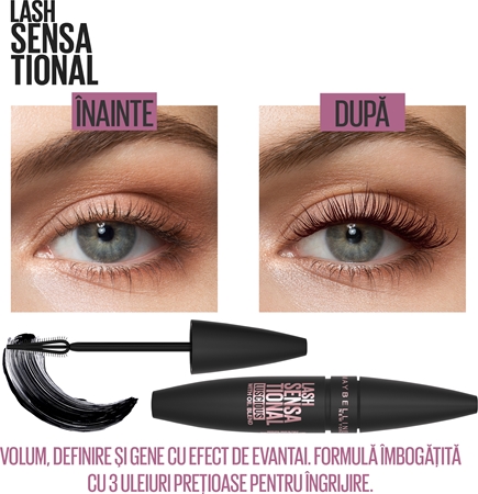 MAYBELLINE NEW YORK Lash Sensational mascara pentru volum si separarea genelor
