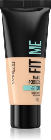 mattifying Matte+Poreless skin Fit oily Me! to normal for foundation Maybelline