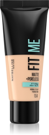 MAYBELLINE NEW YORK Fit Me! Matte+Poreless machiaj mat pentru piele normală și grasă