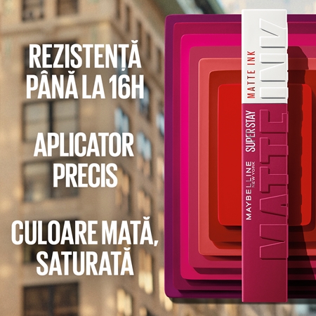 MAYBELLINE NEW YORK SuperStay Matte Ink ruj lichid mat pentru un efect de lunga durata