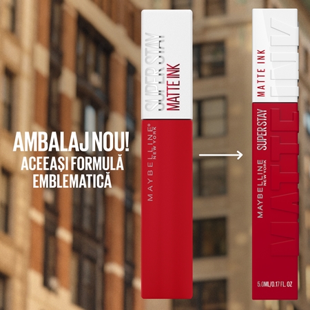 MAYBELLINE NEW YORK SuperStay Matte Ink ruj lichid mat pentru un efect de lunga durata