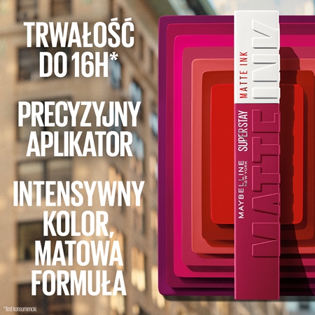 MAYBELLINE NEW YORK SuperStay Matte Ink pomadka matowa w płynie dla długotrwałego efektu