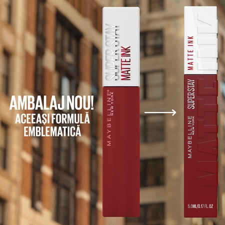 MAYBELLINE NEW YORK SuperStay Matte Ink ruj lichid mat pentru un efect de lunga durata
