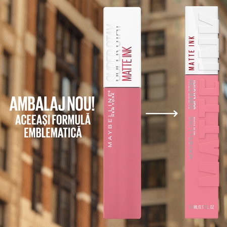 MAYBELLINE NEW YORK SuperStay Matte Ink ruj lichid mat pentru un efect de lunga durata