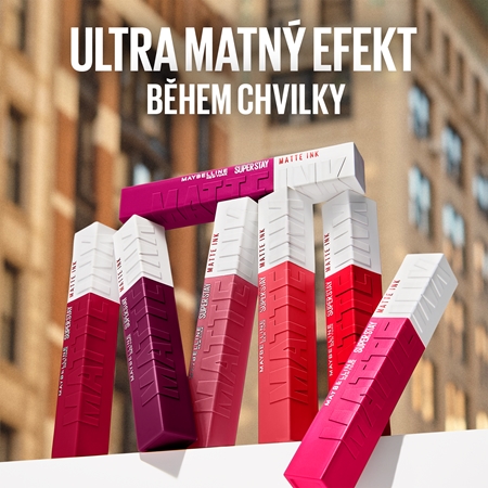 MAYBELLINE NEW YORK SuperStay Matte Ink matná tekutá rtěnka pro dlouhotrvající efekt